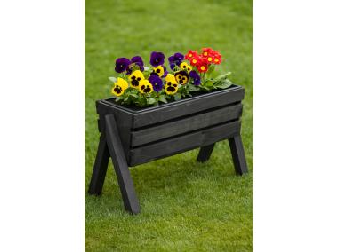 Zdjęcie: Kwietnik drewniany Koziołek z wkładem czarny TIN TOURS