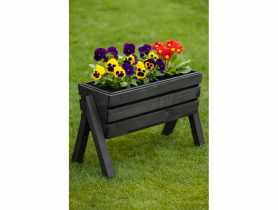 Kwietnik drewniany Koziołek z wkładem czarny TIN TOURS