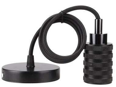 Zdjęcie: Zawiesie metalowe 1X60 W E27 czarny CANDELLUX