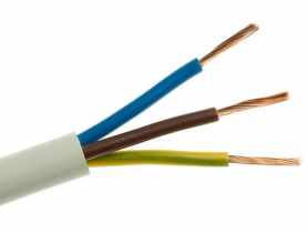 Przewód warsztatowy H05VV-F (OWY) 3x1,5 biały (krążek 100 m) ELEKTROKABEL