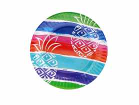 Talerz papierowy LGP Pineapple 23 cm, 6 sztuk art.12195 DECOR