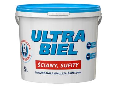 Zdjęcie: Emulsja akrylowa ultra biel biały 5L ŚNIEŻKA