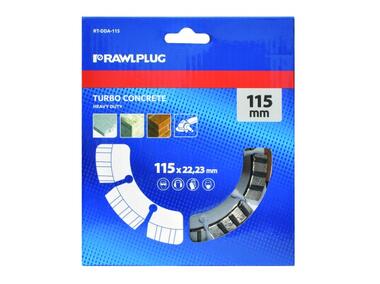 Zdjęcie: Tarcza diamentowa turbo concrete tarcza diamentowa 115x2223 mm RAWLPLUG
