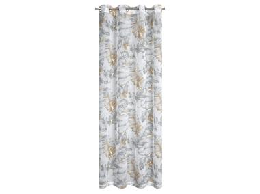 Zdjęcie: Zasłona gotowa Layla 140x250 cm srebrno-szara EUROFIRANY