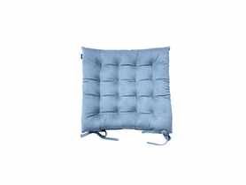 Poduszka na krzesło welwetowa sztruks casual chic błękit 43x43 cm CHIC HOME
