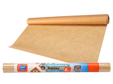 Zdjęcie: Papier do pieczenia brązowy 38 cm - 6 m w rolce RAVI