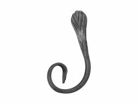 Motyw z płaskownika C, zawijany 12x6 mm 120x60 mm lewy METRO