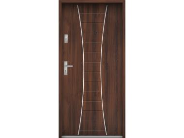 Zdjęcie: Drzwi wejściowe do mieszkań Bastion R-63 Orzech 90 cm prawe OSP KR CENTER