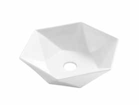 Umywalka nablatowa Naksos Trend 54 cm, geometryczna INVENA