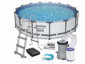 Basen stelażowy 457cm x 107cm z pompą Best BESTWAY