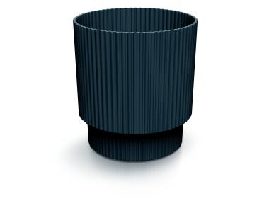 Zdjęcie: Doniczka Milly Round antracytowy, wysokość 15,7 cm PROSPERPLAST