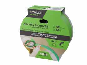 Taśma malarska do łuków i krzywizn 38 mm x 50 m PERFECT