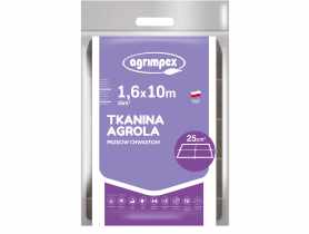 Tkanina ściółkująca czarna 100 g Agrola 2% UV 1,6 x 10 m AGRIMPEX