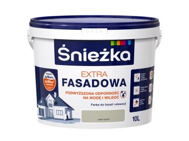Zdjęcie: Farba Extra Fasadowa Jasny Szary 10L ŚNIEŻKA