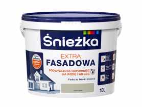 Farba Extra Fasadowa Jasny Szary 10L ŚNIEŻKA