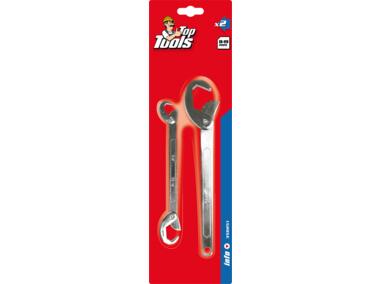 Zdjęcie: Klucze hakowe 8-19 mm, zestaw 2 sztuk TOP TOOLS