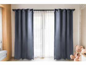 Zasłona zaciemniejąca radiant szary 140x270 cm CHIC HOME