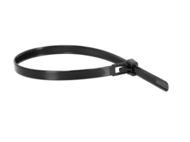 Zdjęcie: Opaski nylonowe demontowalne czarne 7,6 x 540 mm STALCO PERFECT