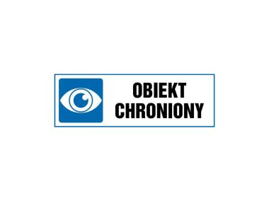 Zdjęcie: Oznaczenie "Obiekt chroniony" 10,5x29,7 cm METRO
