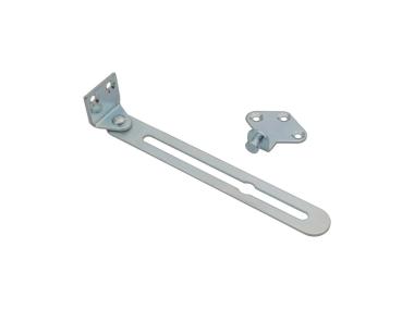 Zdjęcie: Ogranicznik lufcikowy stalowy ocynk biały METRO