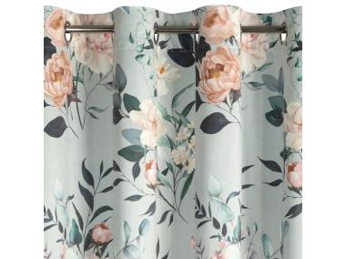 Zdjęcie: Zasłona gotowa Rosita 140x250 cm srebrno-różowa EUROFIRANY