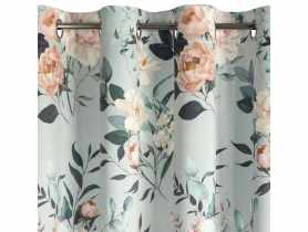 Zasłona gotowa Rosita 140x250 cm srebrno-różowa EUROFIRANY