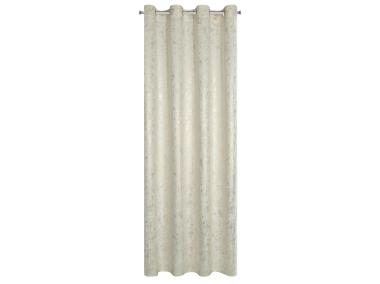 Zdjęcie: Zasłona Astrid 140x250 cm kremowo-szara na przelotkach EUROFIRANY