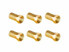 Wtyk sat F 6,8 mm Gold CU LB0104 - 6 szt. VAYOX