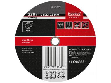 Zdjęcie: Ściernica do cięcia aluminium 230x1,9x22,23 mm płaska 25 szt. RAWLPLUG