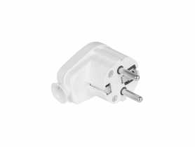 Wtyczka kątowa rozbieralna Uni-Schuko, 2p+Z Schuko, 16A, 250V WT-16U biały VAYOX