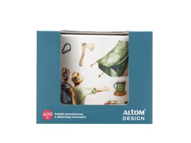 Zdjęcie: Kubek stożek 400 ml dekoracja podróżnik ALTOM DESIGN