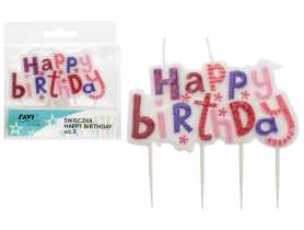 Świeczka Happy Birthday wzór 2 DECOR