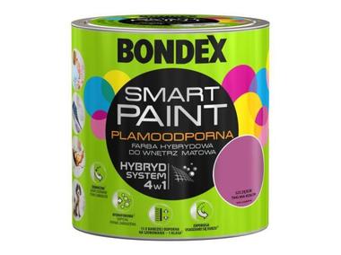 Zdjęcie: Farba plamoodporna szczęście taki ma kolor 2,5 L BONDEX SMART PAINT