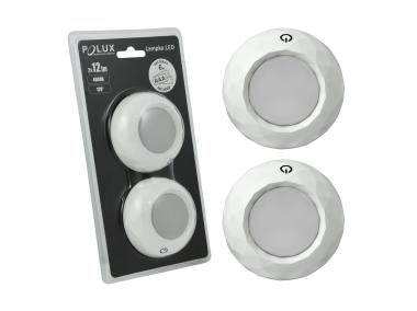 Zdjęcie: Lampka podszafkowa LED 2x12 lm on/off 6xAAA POLUX