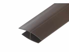 Listwa łącząca H do paneli ściennych PVC 3 m brązowa CEZAR