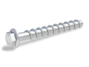 Zdjęcie: Wkręt do betonu w ocynku płatkowym z łbem heksagonalnym R-HLX-HF-ZF 6/7.9x90 mm RAWLPLUG