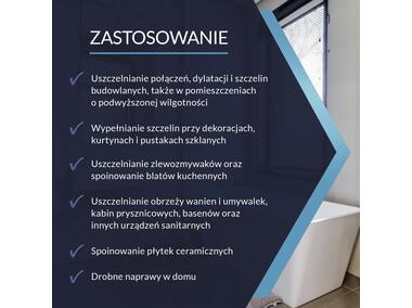 Zdjęcie: Silikon sanitarny brązowy 280 ml TYTAN PROFESSIONAL