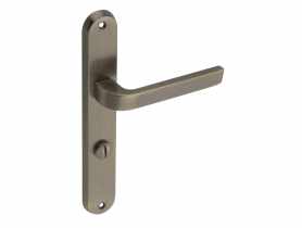 Klamka wewnętrzna Arco DH-95A szyld długi WC-L mosiądz antyczny GAMET BASIC LINE