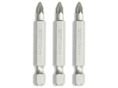 Zdjęcie: Zestaw końcówek wkrętakowych Pozidriv PZ1/2/3x50 mm blister DEDRA
