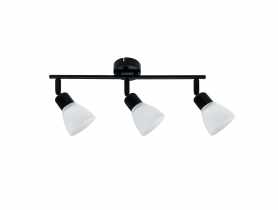 Listwa sufitowa Costa 3X40 W E14 czarny+biały CANDELLUX