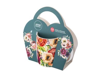 Zdjęcie: Kubek prosty 350 ml dekoracja Anemon ALTOM DESIGN