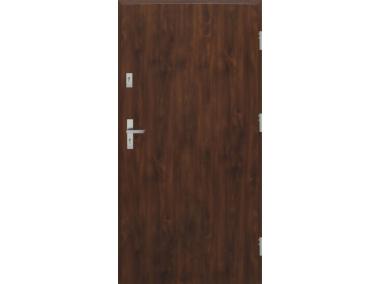 Zdjęcie: Drzwi zewnętrzne stalowo-drewniane Disting Otello 01 Orzech 80 cm prawe KR CENTER