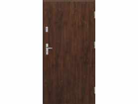Drzwi zewnętrzne stalowo-drewniane Disting Otello 01 Orzech 80 cm prawe KR CENTER