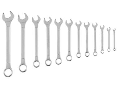Zdjęcie: Klucze płasko-oczkowe 6-22 mm, zestaw 12 sztuk TOP TOOLS