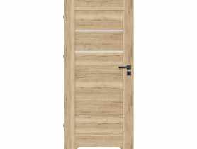 Drzwi wewnętrzne Seres 80L dąb halifax, mleczna szyba, podcięcie NAWADOOR