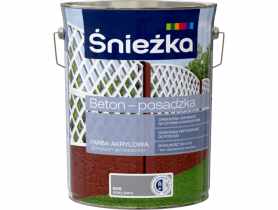 Farba akrylowa beton posadzka szary jasny 5L ŚNIEŻKA
