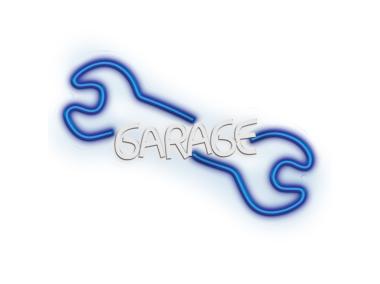 Zdjęcie: Neon Plexi LED Garage błękit biały PLASTROL