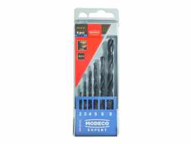 Wiertła walcowe do metalu hss 6 sztuk, 2-8 mm MODECO EXPERT