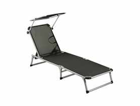 Leżak Plażowy Atok Black VIMAR