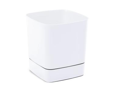 Zdjęcie: Donica z podstawką Clima 34x34 cm biała LAMELA PLASTIC